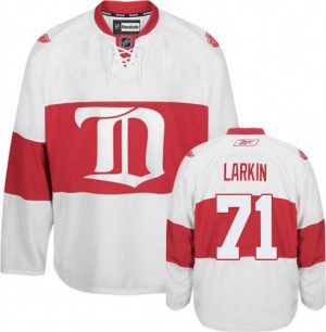 Herren Detroit Red Wings Eishockey Trikot Dylan Larkin #71 Reebok Weiß 3rd Winter Classic